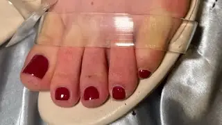 I Try Some High Heels with My Beautiful Feet & Red Nails 👠💅