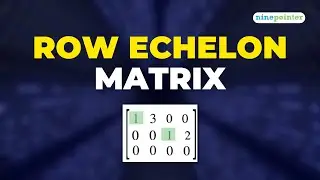 L-11 | All Branches | 1st Year | Linear Algebra | Row Echelon Matrix | ninepointer