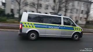 Polizei Großeinsatz beim Fußballspiel Germania Halberstadt gegen Hallischer FC am 30,10,2024
