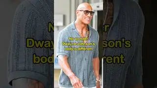 No wonder dwayne Johnson&rsquo;s body is different#shorts#celebrity#dwaynejohnson#youtubeshorts