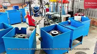 PU tire low-pressure polyurethane foaming production line equipment