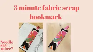 Make a Fabric Bookmark in 3 Minutes | Scrap-Busting Christmas Sewing!