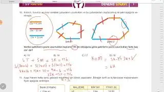 Model yayınları 7. Sınıf evdekal matematik Deneme 1- part 2