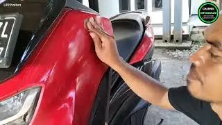 Nmax Merah Doff menjadi Merah Glossy hanya dengan kompon
