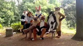 Fursuitwalk um das Völkerschlachtdenkmal