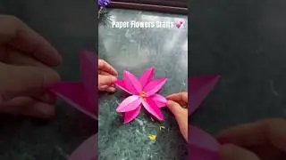 Beautiful Flowers 🌷 craft with paper #trending #viral #shortvideo #viralvideo #shorts #viral #song