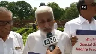 YSR Congress holds protest in Parliament over AP&rsquo;s special status
