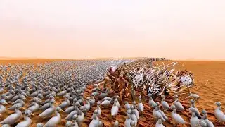 Can 300 Spartan Defend 5000 Battle Duck &ndash; Ultimate Epic Battle Simulator 2 (4K)
