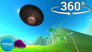 360 видео  Мель Чужой Похищение  Анимация VR 4K