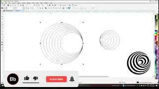 3D Circle Design in Coreldraw | Corel Draw Design