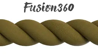 【Fusion360の使い方】ロープ（縄）を作ってみた 4K／How to use Fusion 360 rope