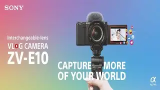 Sony Alpha ZV-E10L Optical zoom Camera/ Best Vlogging Camera #sony