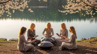 Stillness Beside A Forest Stream With Flowing Water Birds And Soft Handpan For Deep Peace
