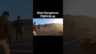 Most Dangerous Highway 🛣️ #vlog #superbikes #shortsviral #zx6r #travel #viral