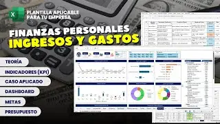 Dashboard de Finanzas Personales: Control de Ingresos, Gastos y Presupuesto | Plantilla Excel