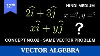 Equal Vectors Concept & Problems | सदिशों की समानता | Class 12 Maths