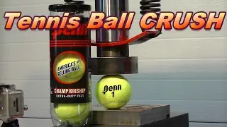 Tennis Ball vs Hydraulic Press CRUSH