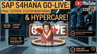 Step 7 SAP S/4HANA Go-Live: Final Cutover, System Monitoring & Hypercare! #projectmanagement #agile