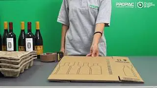 Imballaggio per bottiglie  - Cantinette in polpa di legno