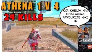 ATHENA Plays With MORTAL | Solo vs Squad 24 Kills | LiveStream Highlights |