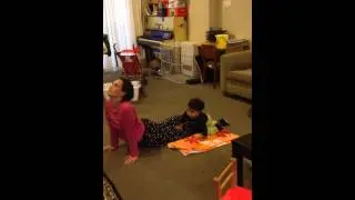 Ashwin and mummy yoga - 18 months