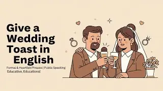 How to Give a Toast or Speech at a Wedding | Formal & Heartfelt English Phrases | Public Speaking