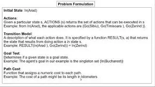 Problem Solving Using Search - Problem Formulation, State Space