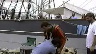 Mark V Hardhat diver being jocked