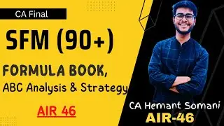 CA Final SFM ABC analysis, Formula, Strategy & LDR Notes | Strategic Financial reporting