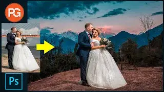 How to edit couple wedding photos in Photoshop || Change Background || Patel Graphics