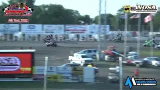 River Cities Speedway NOSA Sprint Car Heats (7/2/21)