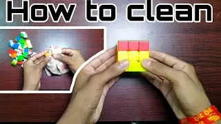 How to clean Rubik's cube|| in hindi || #trending #cubing #viralvideo 