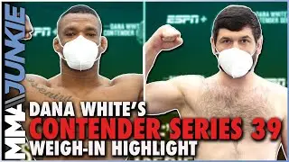 DWCS 39 Official weigh in highlight:  All fighters make weight successfully