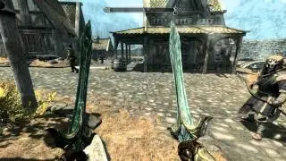 TES: Skyrim glass armor and weapons