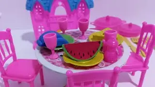 13 Minutes Satisfying with Unboxing Barbie Princess Play House Kitchen Play Set Review Toys｜ASMR
