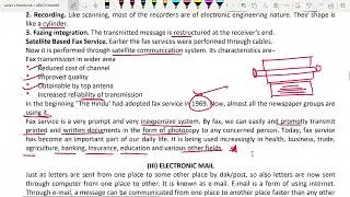 Forms of Modern Communication | Business Communication B.Com 1st Semester MGKVP University