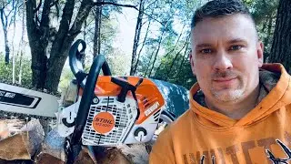 Stihl MS 500i - Breaking In the New Saw