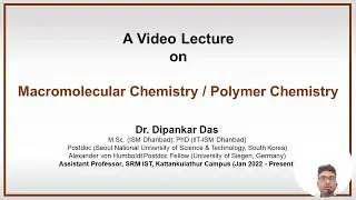 Macromolecular Chemistry / Polymer Chemistry
