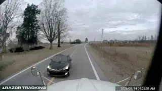 Car Collides With Semi-Truck, Proof from Dash Cameras