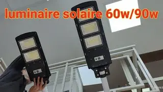 luminaire d'éclairage solaire 60 et 90w