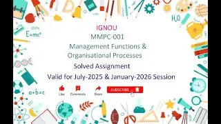MMPC 001 SOLVED ASSIGNMENT | MMPC 001 IGNOU Solved Assignment July-2025 & Jan-2026 | IGNOU