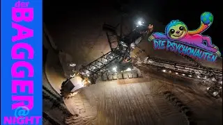 der BAGGER@NIGHT v1.1//1YEAR CELEBRATION #Hambach #rwe  #tagebau  #lostplace  #Garzweiler #drone