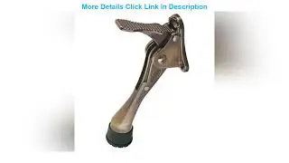 Review HASHI (4 inch, Antique Bronze) One-Touch semi-Automatic Door Stop - 4 inch Door Stopper with