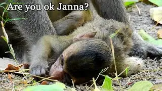 Jane try get food make energy 4 hold Janna full day&night,Poor Janna hurt when mom eat on her pain