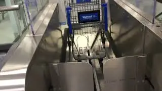 Before an unsuccessful modernization 2014 up shopping cart escalator 2019 at Walmart Maple Ridge BC
