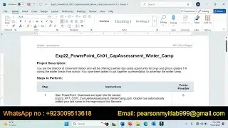 Exp22 PowerPoint Ch01 CapAssessment Winter Camp |  Exp22 PPT Ch01 Winter Camp