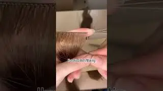 Handtied Weft Making Tutorial #hairextensions #hairtok #humanhairextensions #moresoohair