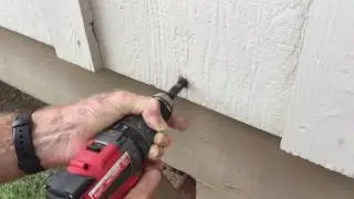 Nail Head Gone, remove rusted nail head and Secure Siding