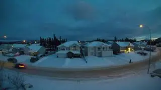 Sunset Yukon Winter 2020 - Time Lapse