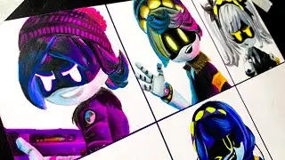 How To Draw Murder Drones ( Uzi, N, V, J)